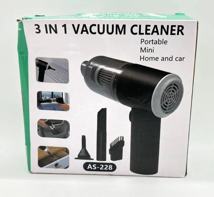 3 in 1 Car Vacuum Cleaner Portable Vacuum Cleaner Rechargeable