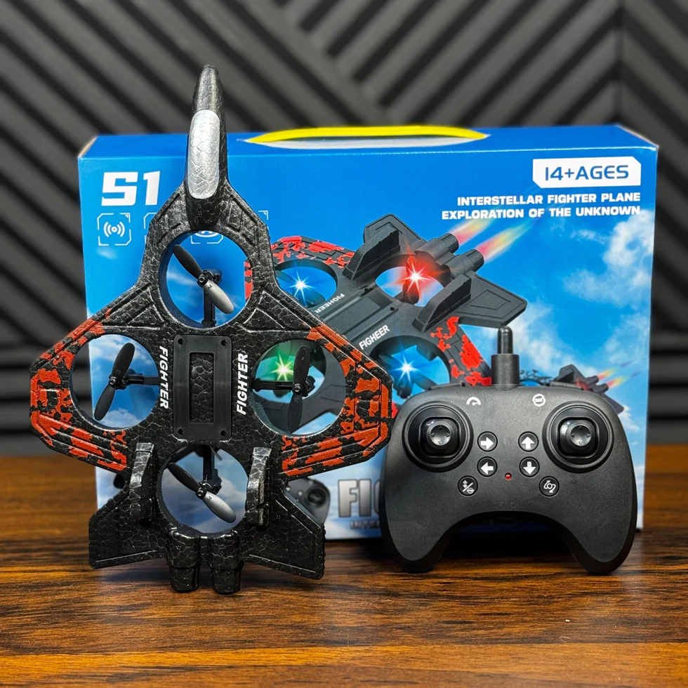 RC Combat Aircraft Drone – Remote Control Flying Jet Toy for Kids (S1)